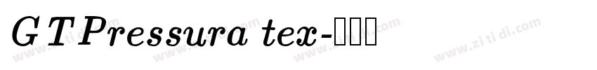 GTPressura tex字体转换 GTPressura tex字体转换